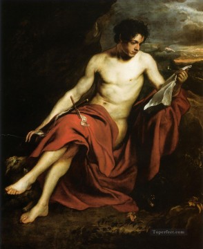  DESIERTO Obras - San Juan Bautista en el desierto Pintor de la corte barroca Anthony van Dyck